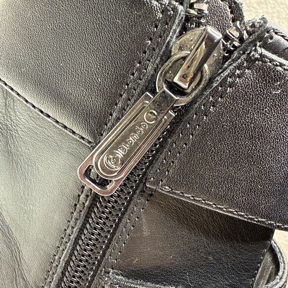 Blondo Boots Camila Women Ankle Waterproof Black Zip Buckles Zip Black Size 7 M - Picture 8 of 15